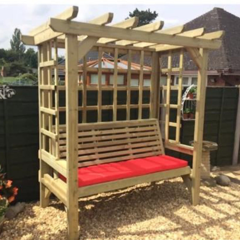 Moorvalley 3 Seater Full Trellis Arbour | Sheds.co.uk