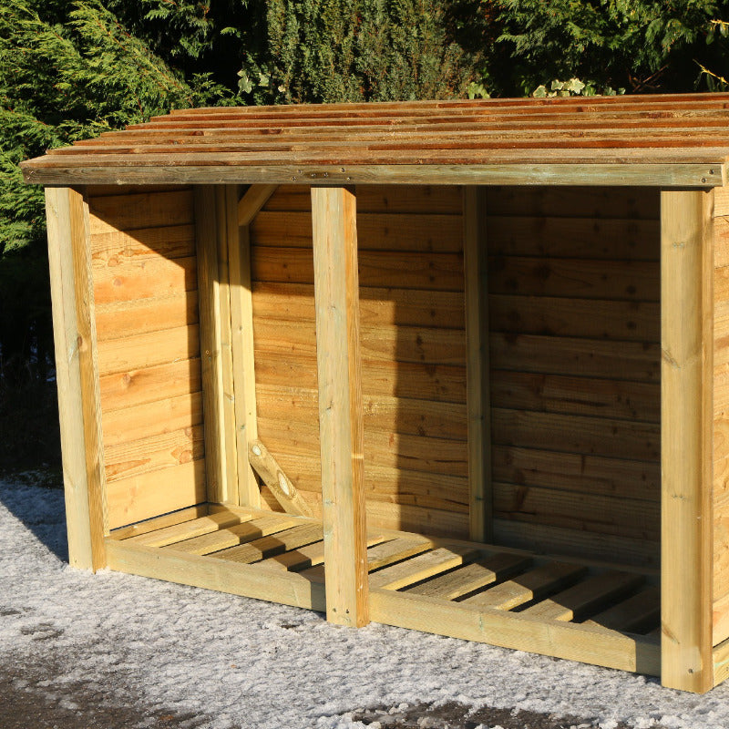Moorvalley 4' High Double Log Store | Sheds.co.uk
