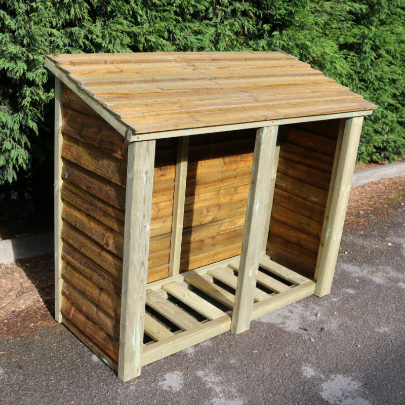 Moorvalley 4' High Double Log Store | Sheds.co.uk