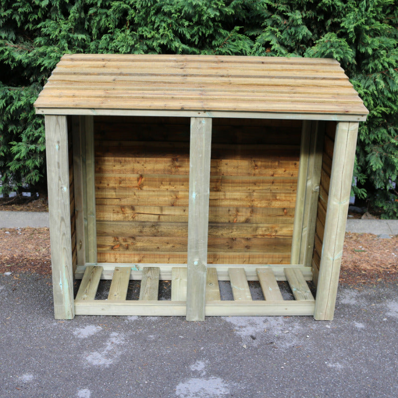 Moorvalley 4' High Double Log Store | Sheds.co.uk