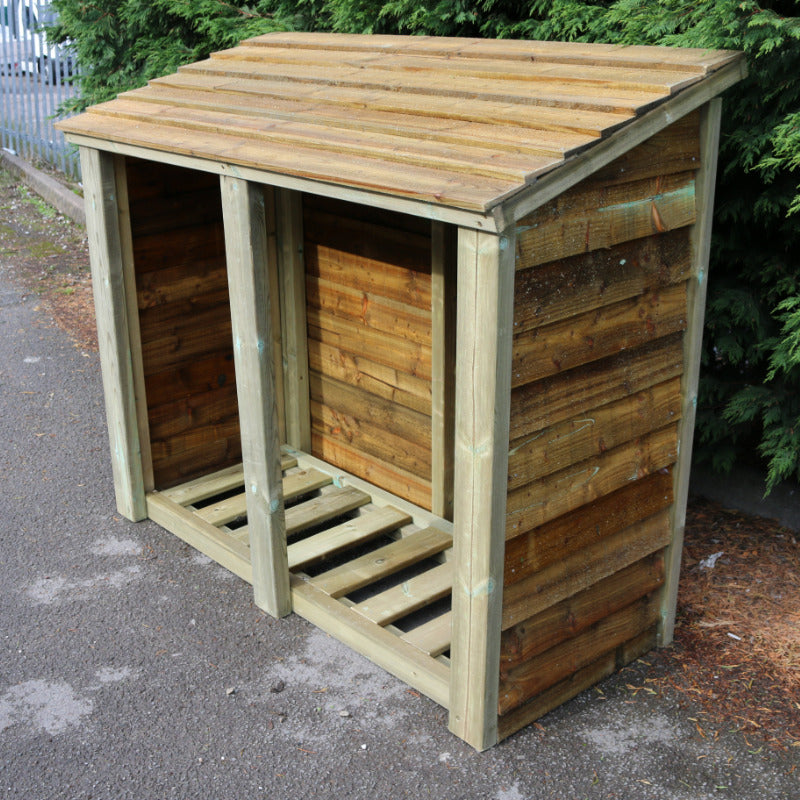 Moorvalley 4' High Double Log Store | Sheds.co.uk