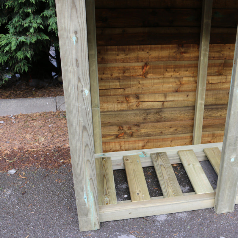 Moorvalley 4' High Double Log Store | Sheds.co.uk