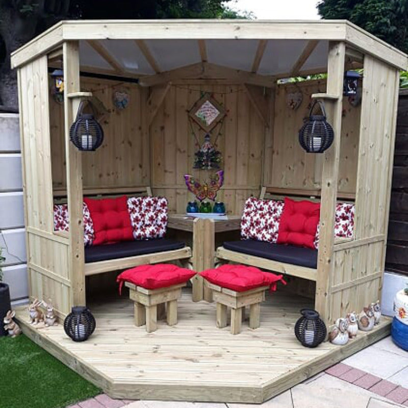 Moorvalley 4 Seater Classic Corner Arbour | Sheds.co.uk