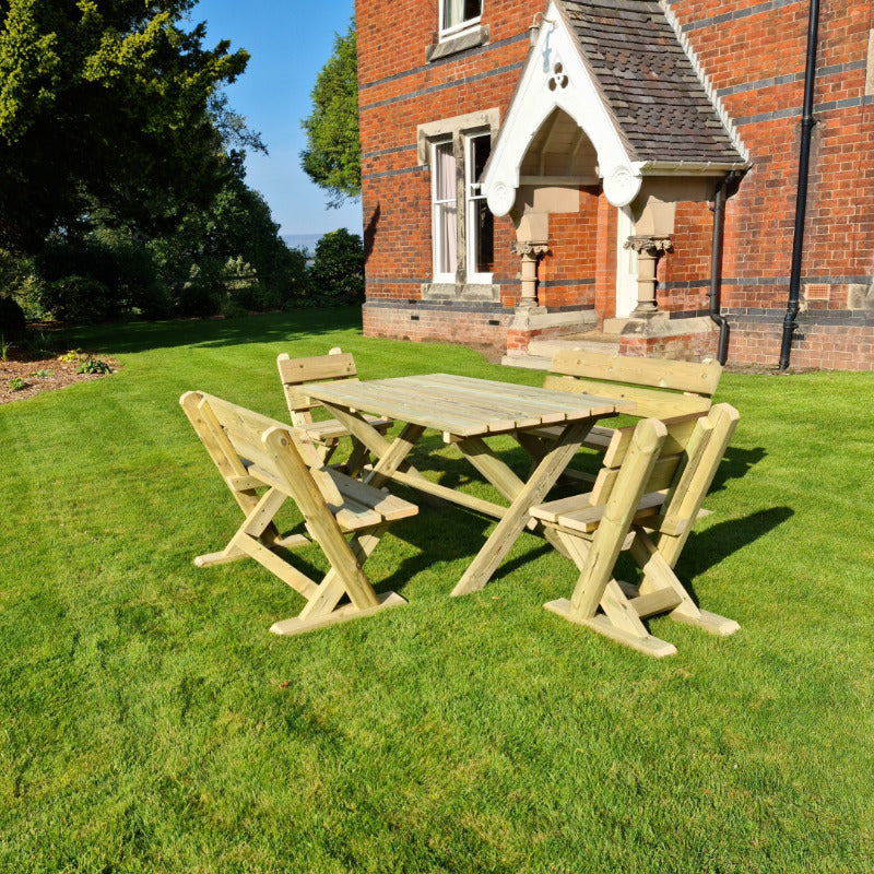 Moorvalley 6 Seater Cheddleton Dining Set | Sheds.co.uk