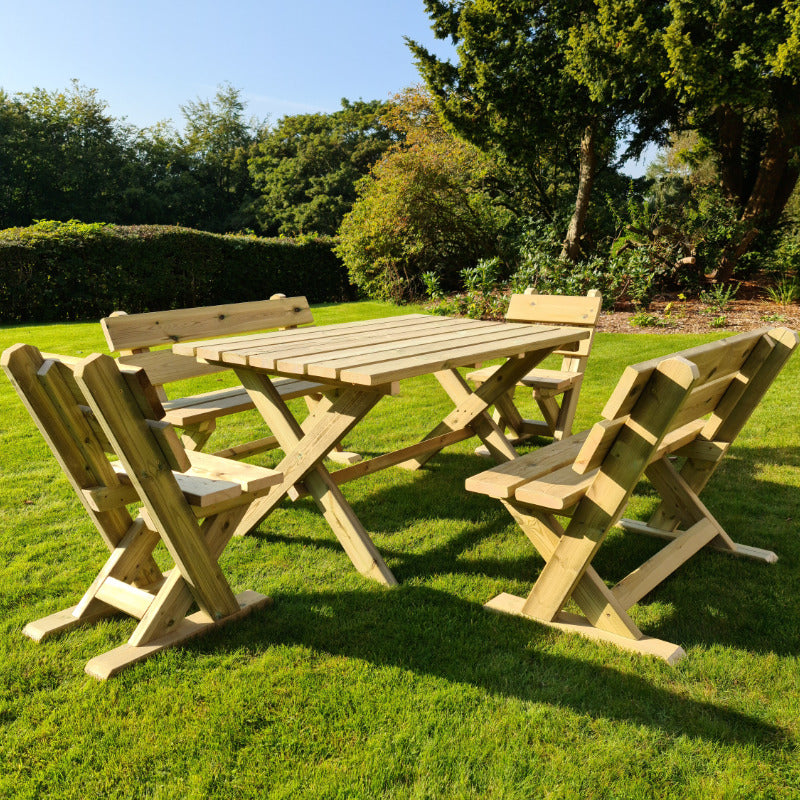 Moorvalley 6 Seater Cheddleton Dining Set | Sheds.co.uk