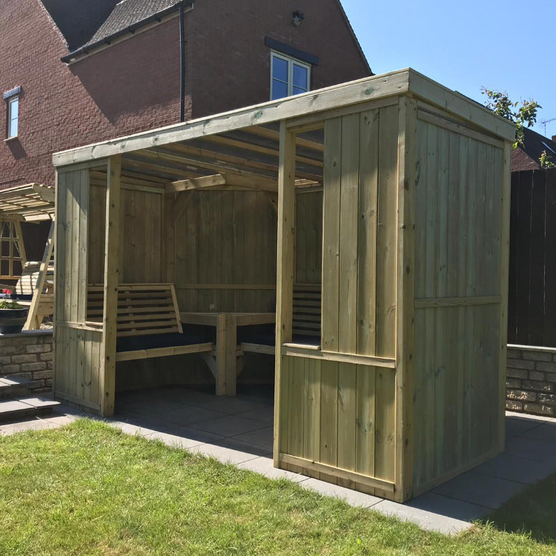 Moorvalley Deluxe 7 Seater Family Arbour | Sheds.co.uk