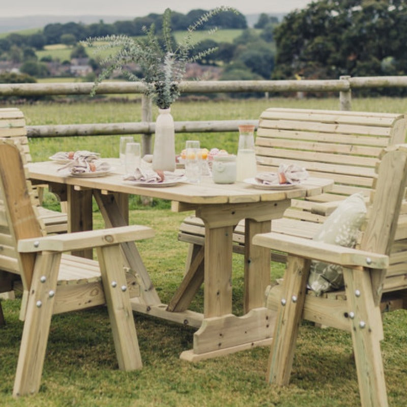 Moorvalley Ergo 6 Seater Rectangular Casual Dining Set | Sheds.co.uk