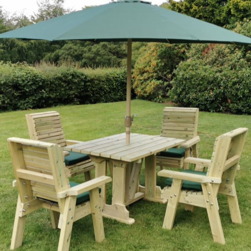 Moorvalley Ergo 6 Seater Rectangular Dining Set | Sheds.co.uk
