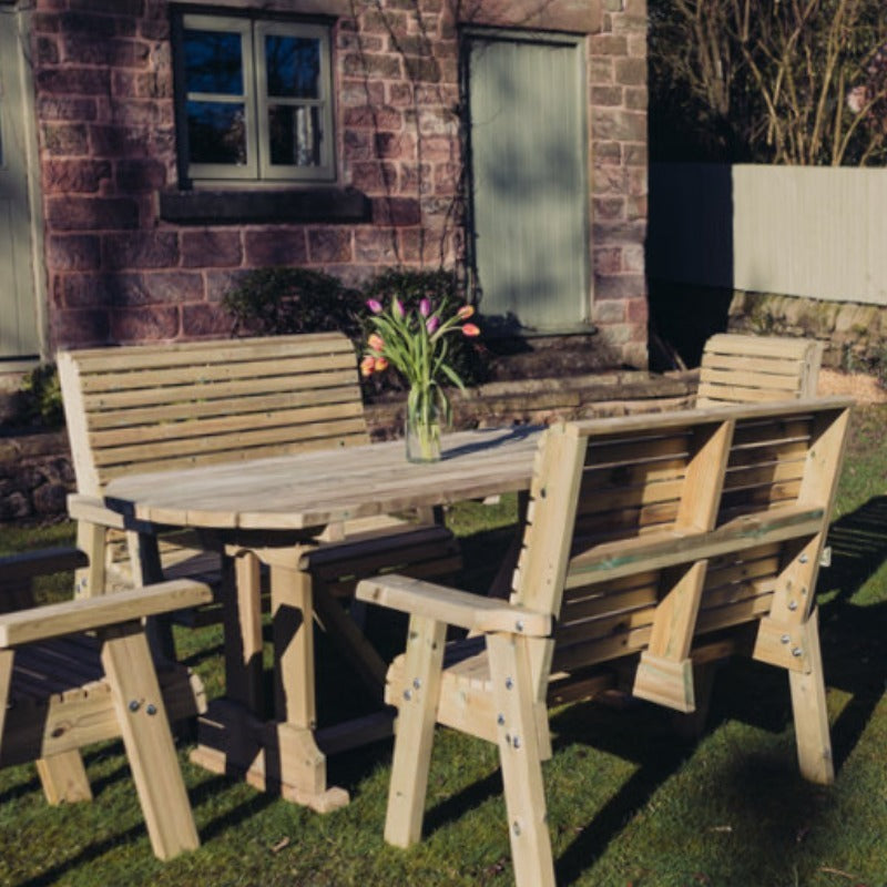 Moorvalley Ergo 8 Seater Rectangular Casual Dining Set | Sheds.co.uk