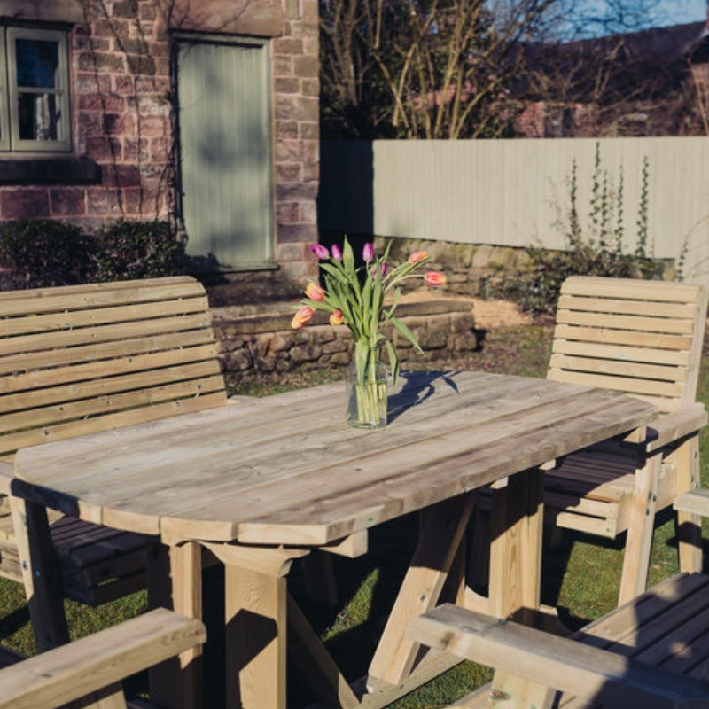 Moorvalley Ergo 8 Seater Rectangular Casual Dining Set | Sheds.co.uk