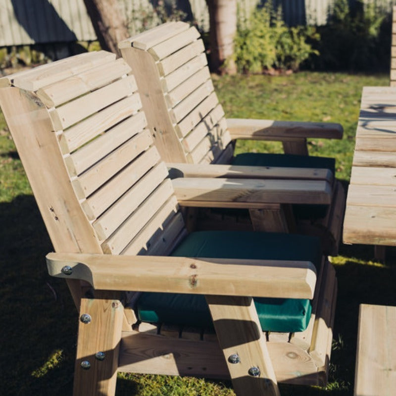 Moorvalley Ergo 8 Seater Square Casual Dining Set | Sheds.co.uk