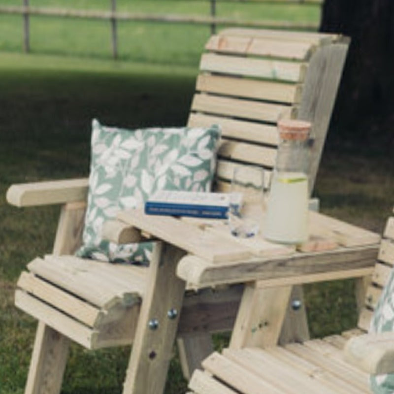 Moorvalley Ergo Love Seat With Square Tray | Sheds.co.uk