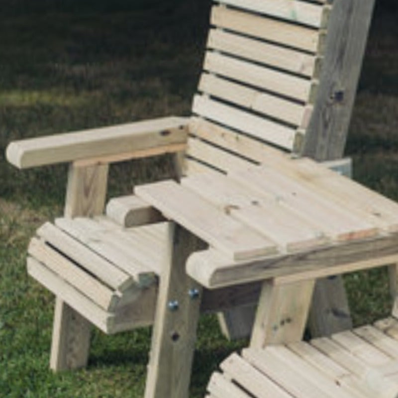 Moorvalley Ergo Love Seat With Square Tray | Sheds.co.uk