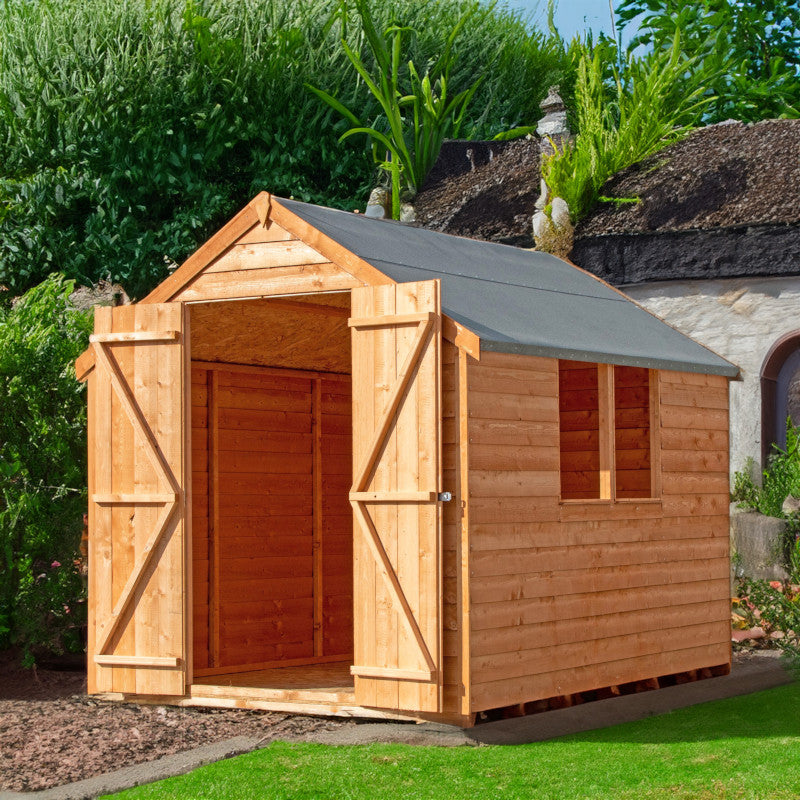 Loxley 6' x 8' Double Door Overlap Apex Shed | Sheds.co.uk