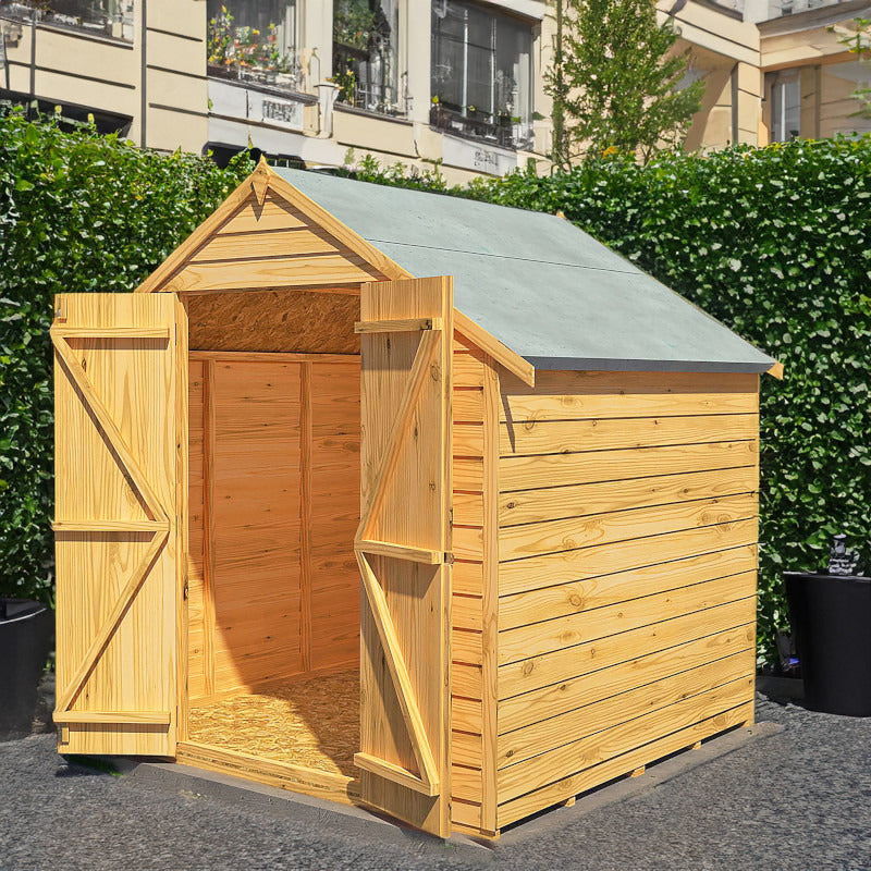 Loxley 6' x 6' Windowless Double Door Overlap Apex Shed | Sheds.co.uk