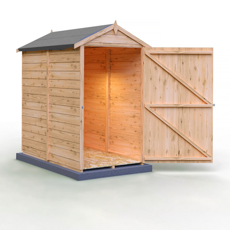 Loxley 3' x 5' Windowless Overlap Apex Shed | Sheds.co.uk
