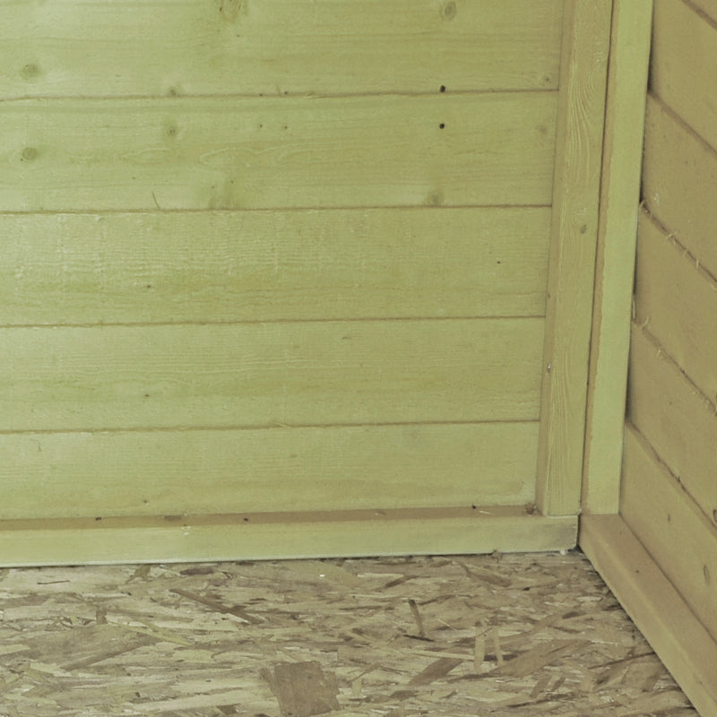 Loxley 6' x 3' Pressure Treated Overlap Double Door Pent Shed | Sheds.co.uk