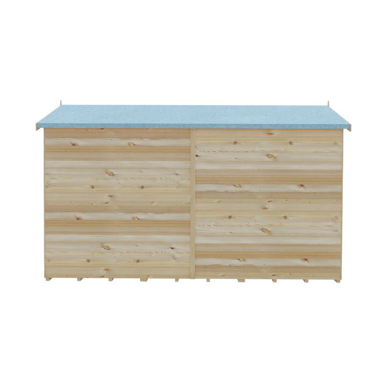 Loxley 6' x 10' Double Door Overlap Apex Shed | Sheds.co.uk