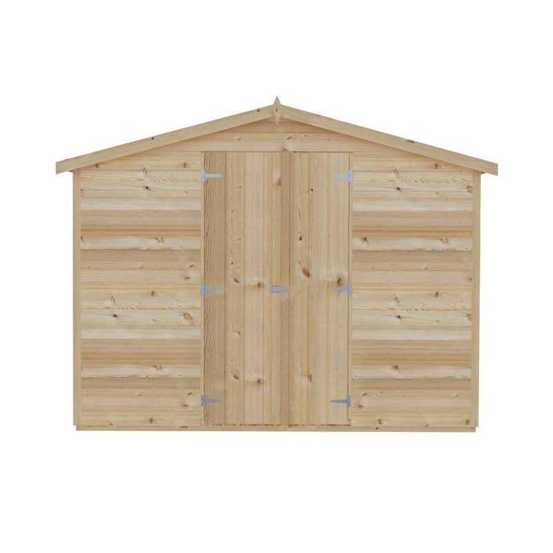 Loxley 8' x 12' Double Door Overlap Apex Shed | Sheds.co.uk