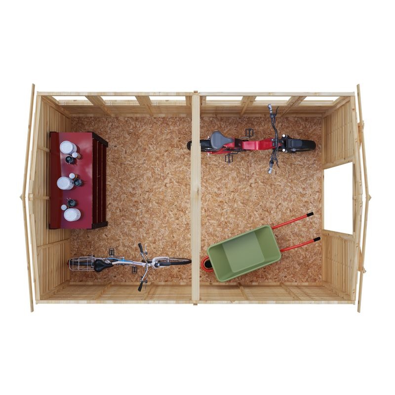 Loxley 8' x 12' Double Door Overlap Apex Shed | Sheds.co.uk