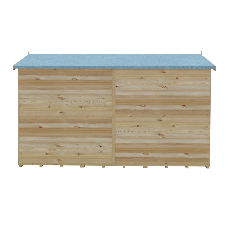 Loxley 6' x 10' Windowless Double Door Overlap Apex Shed | Sheds.co.uk