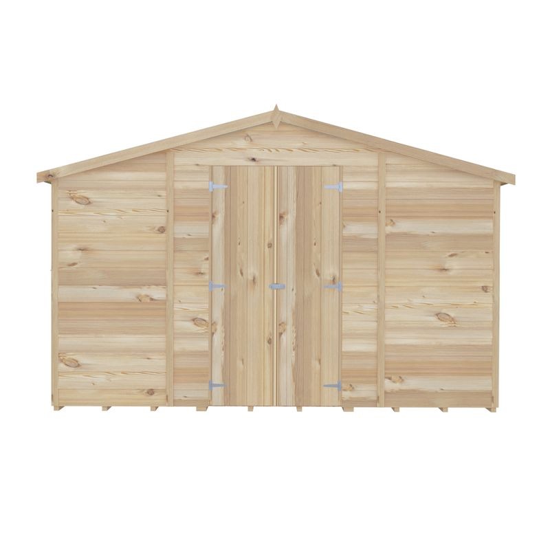 Loxley 10' x 20' Windowless Double Door Overlap Apex Workshop | Sheds.co.uk
