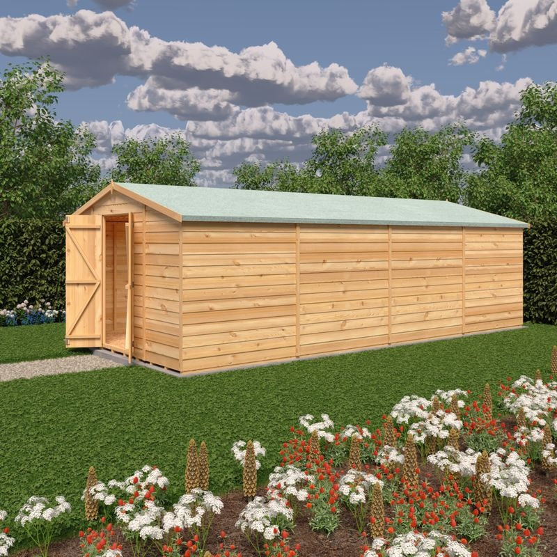 Loxley 10' x 20' Windowless Double Door Overlap Apex Workshop | Sheds.co.uk