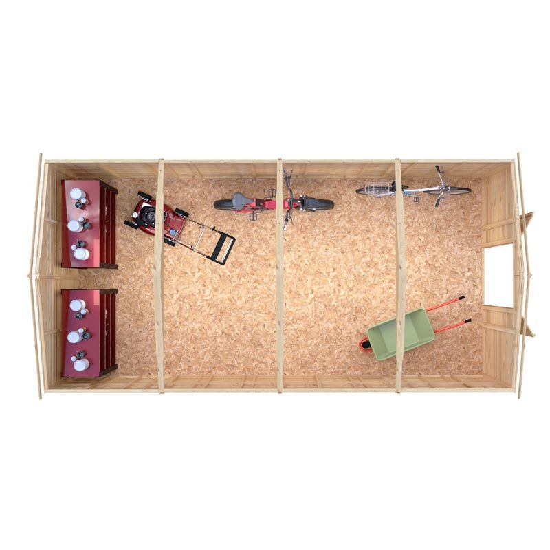 Loxley 10' x 20' Windowless Double Door Overlap Apex Workshop | Sheds.co.uk