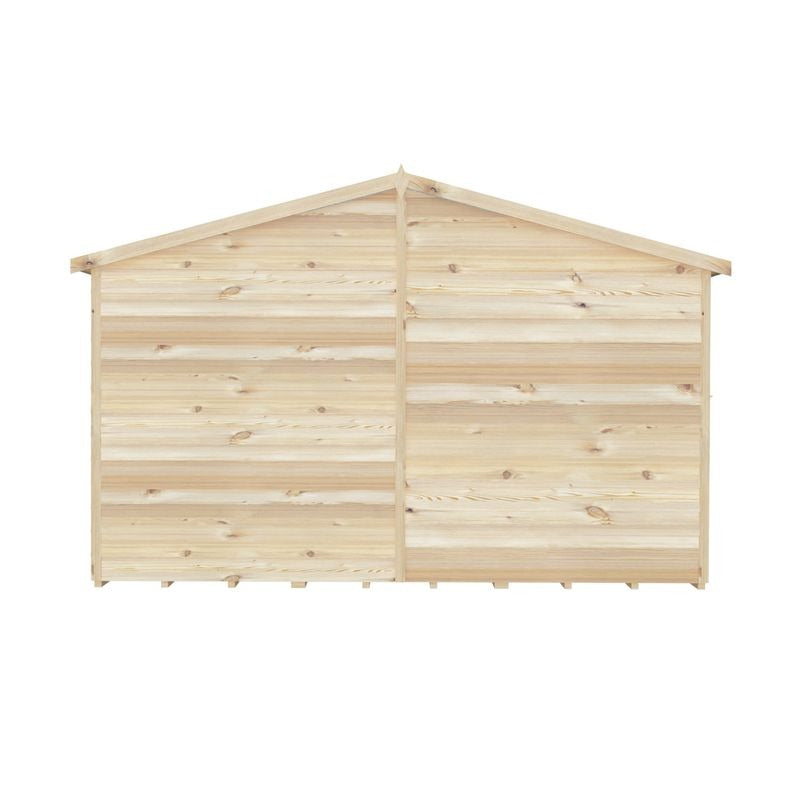 Loxley 10' x 20' Windowless Double Door Overlap Apex Workshop | Sheds.co.uk