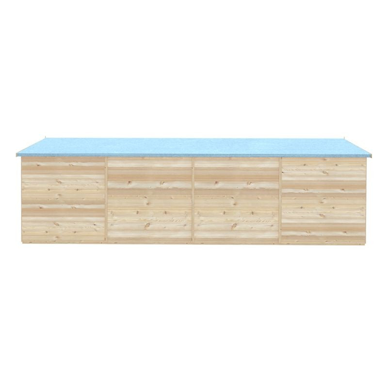 Loxley 10' x 20' Windowless Double Door Overlap Apex Workshop | Sheds.co.uk