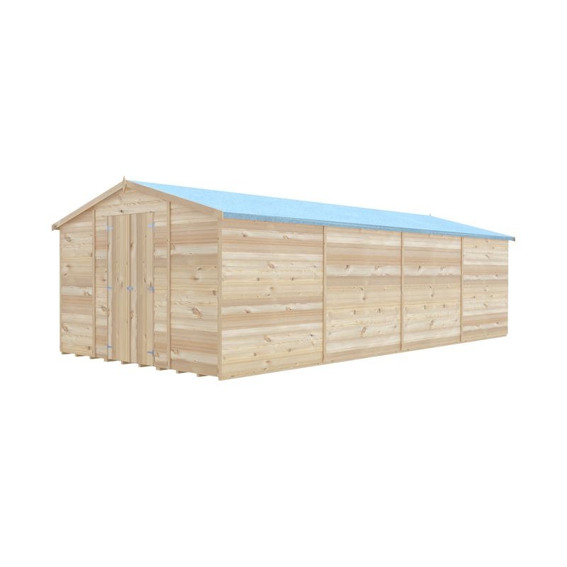 Loxley 10' x 20' Windowless Double Door Overlap Apex Workshop | Sheds.co.uk