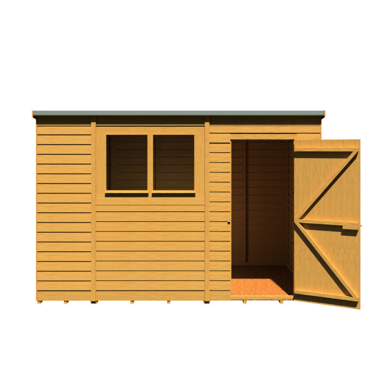 Loxley 10' x 6' Overlap Pent Shed | Sheds.co.uk