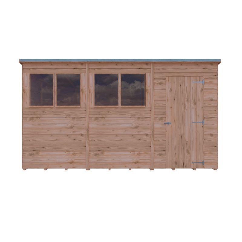 Loxley 12' x 6' Overlap Pent Shed | Sheds.co.uk