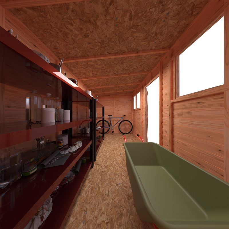 Loxley 12' x 6' Overlap Pent Shed | Sheds.co.uk
