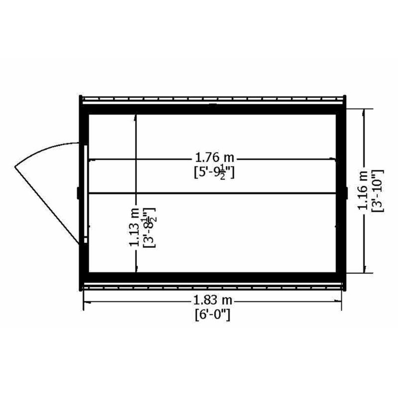 Loxley 6' x 4' Pressure Treated Overlap Apex Shed | Sheds.co.uk