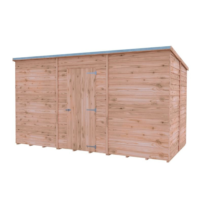 Loxley 12' x 6' Windowless Overlap Pent Shed | Sheds.co.uk