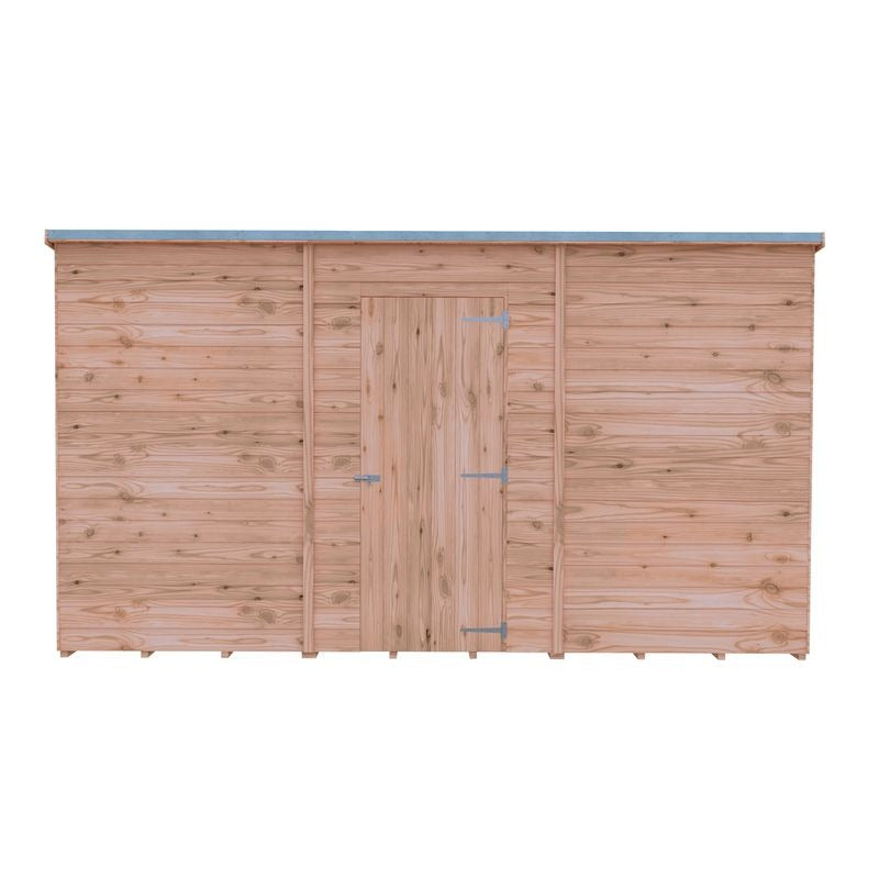 Loxley 12' x 6' Windowless Overlap Pent Shed | Sheds.co.uk