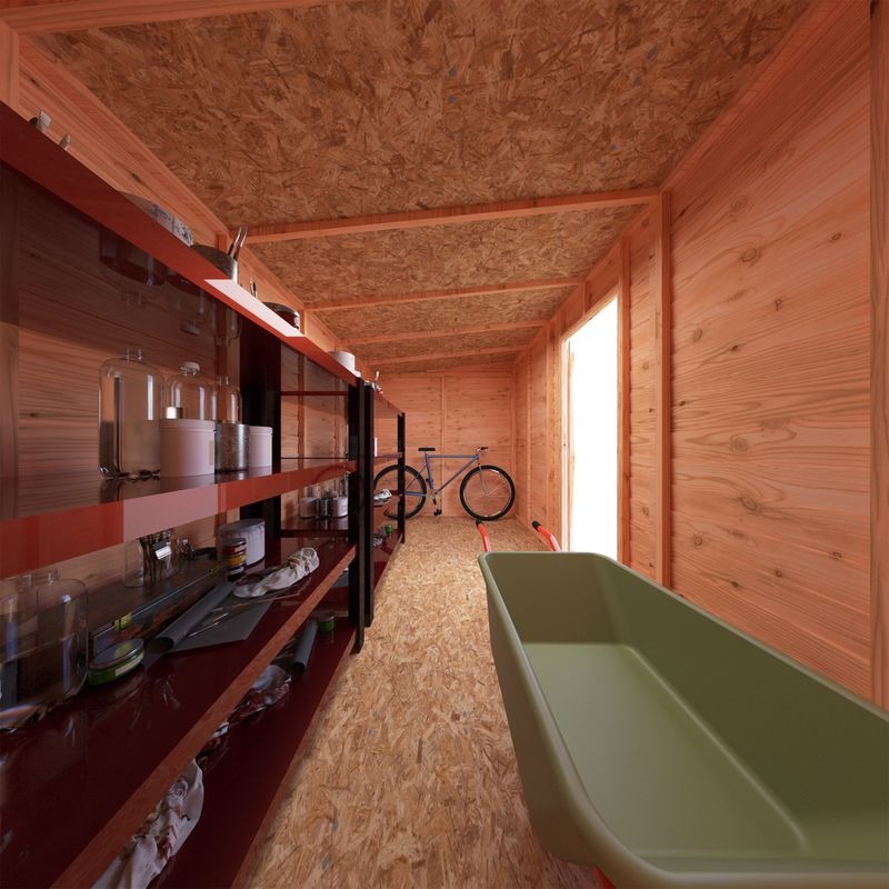Loxley 12' x 6' Windowless Overlap Pent Shed | Sheds.co.uk