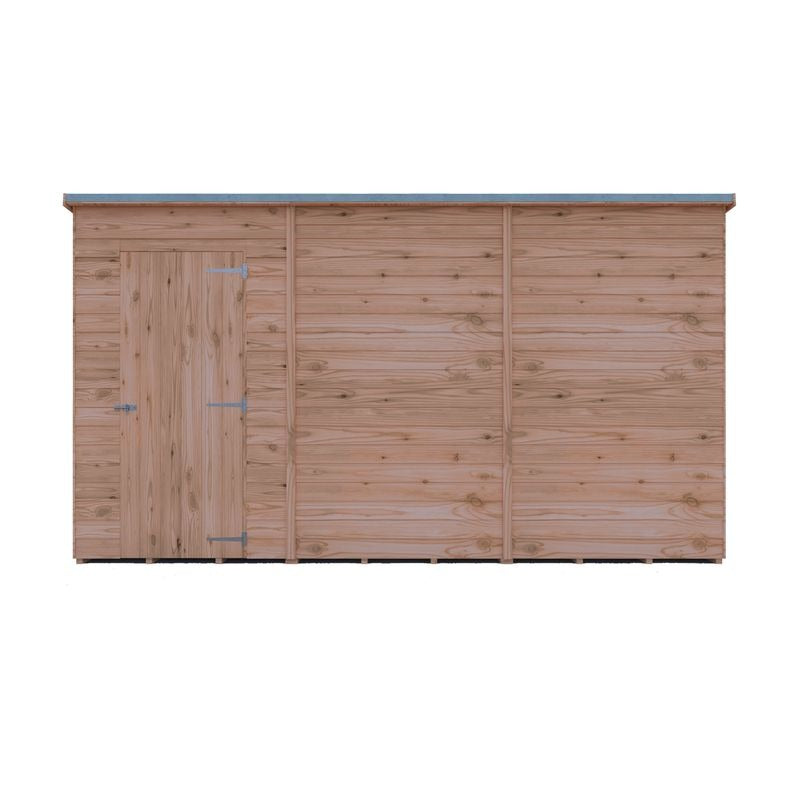 Loxley 12' x 6' Windowless Overlap Pent Shed | Sheds.co.uk