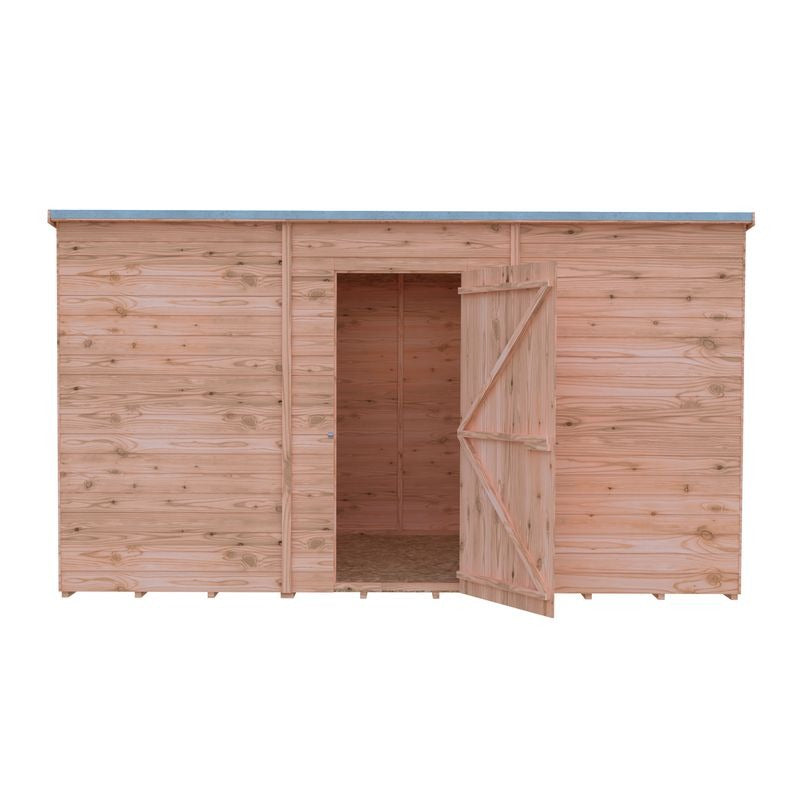 Loxley 12' x 6' Windowless Overlap Pent Shed | Sheds.co.uk
