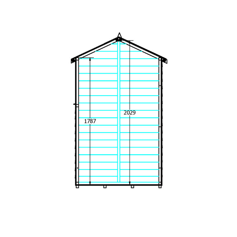 Loxley 6' x 4' Overlap Reverse Apex Shed | Sheds.co.uk