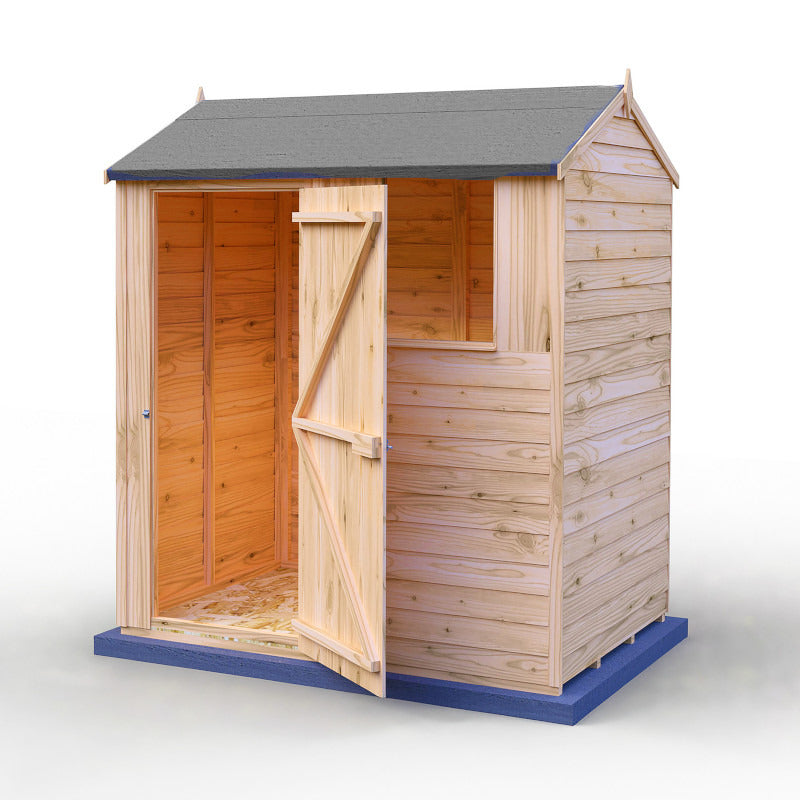 Loxley 6' x 4' Overlap Reverse Apex Shed | Sheds.co.uk