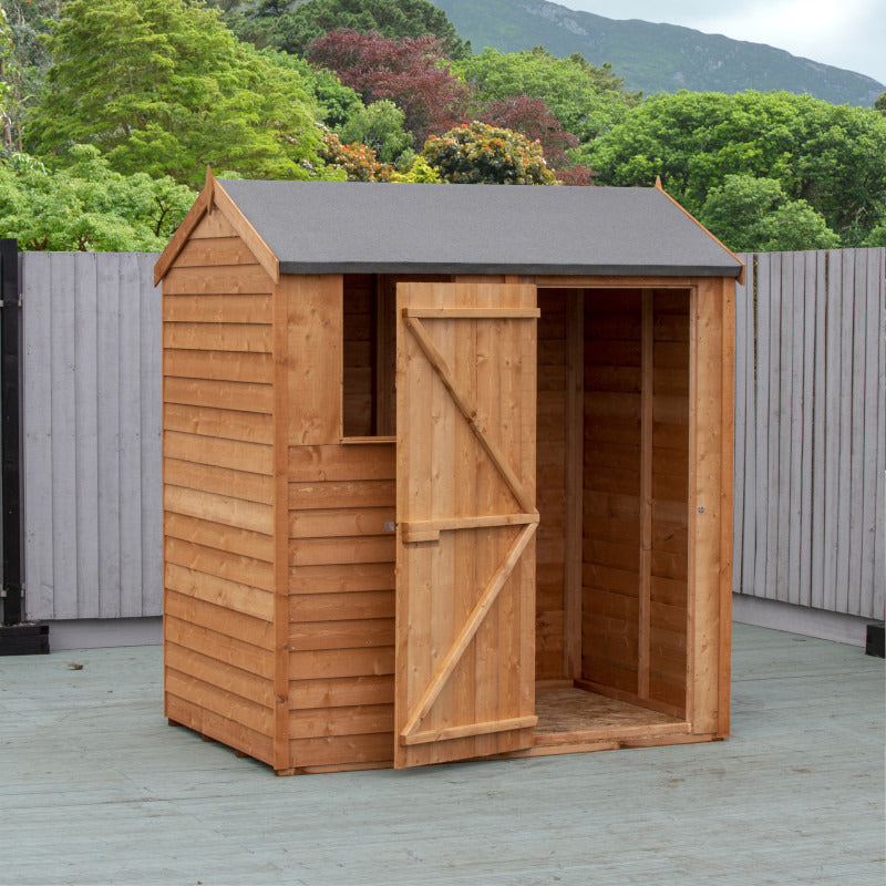 Loxley 6' x 4' Overlap Reverse Apex Shed | Sheds.co.uk