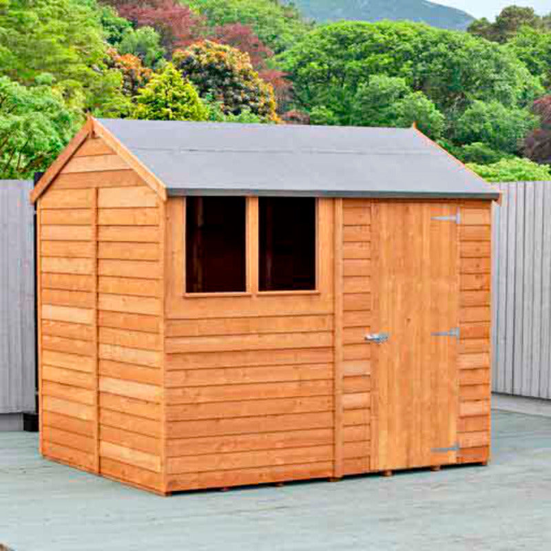 Loxley 8' x 6' Overlap Reverse Apex Shed | Sheds.co.uk