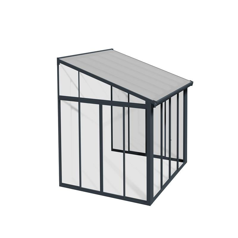 Palram - Canopia 10' x 10' Sanremo Veranda - Grey Clear | Sheds.co.uk