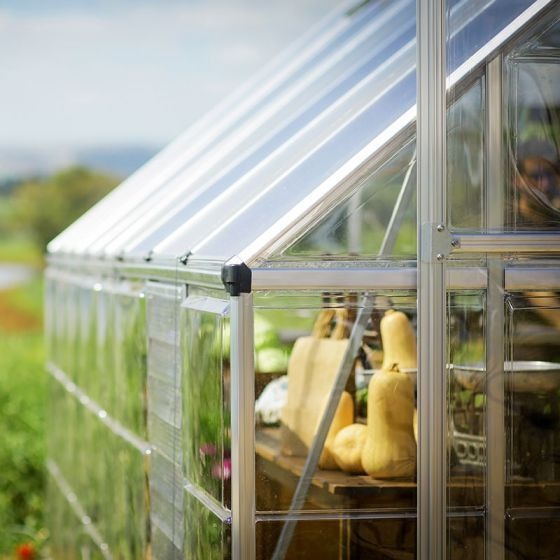 Palram - Canopia 10' x 12' Balance Silver Polycarbonate Greenhouse | Sheds.co.uk