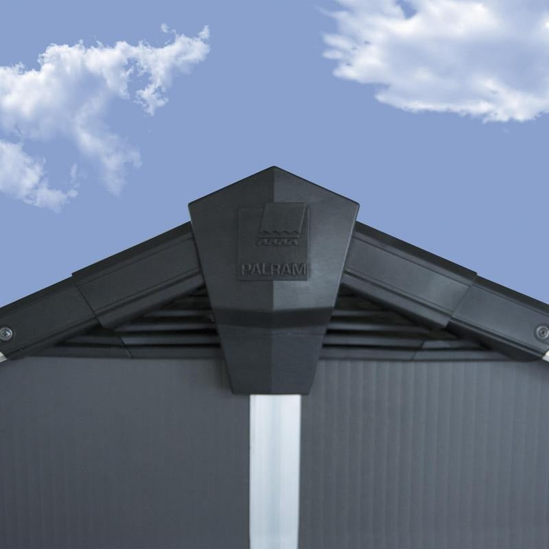 Palram - Canopia 11' x 9' Yukon Dark Grey Shed | Sheds.co.uk