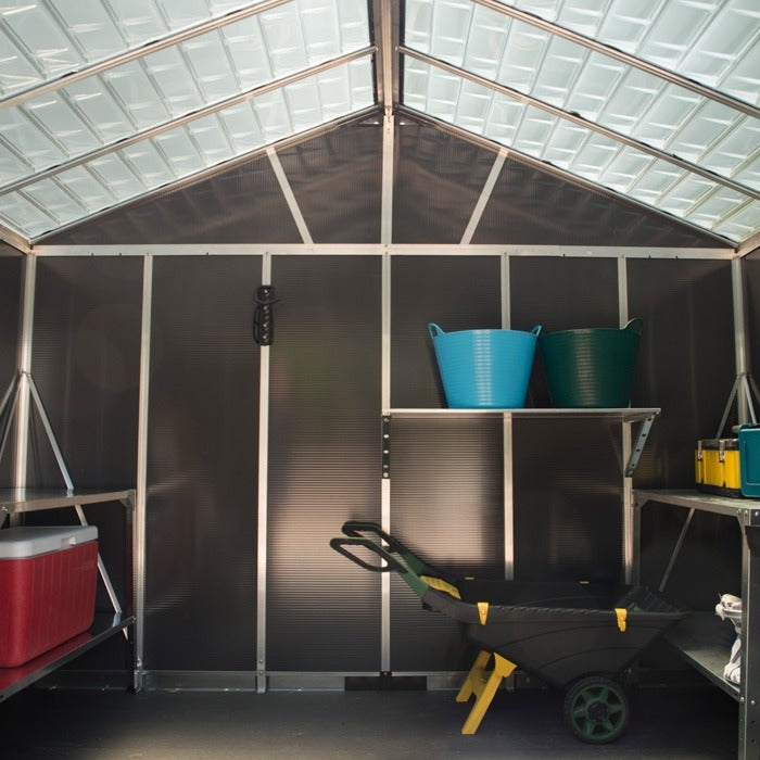 Palram - Canopia 11' x 9' Yukon Dark Grey Shed | Sheds.co.uk