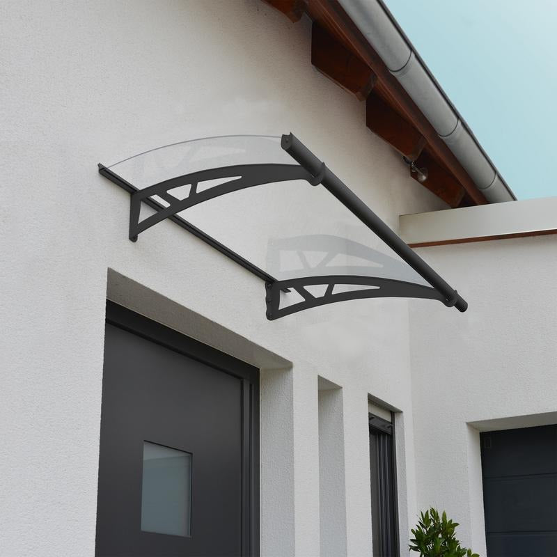 Palram - Canopia 1500 Altair Doorway Canopy - Grey Clear | Sheds.co.uk