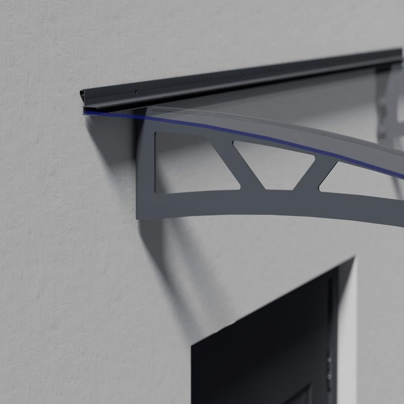 Palram - Canopia 1500 Altair Doorway Canopy - Grey Clear | Sheds.co.uk